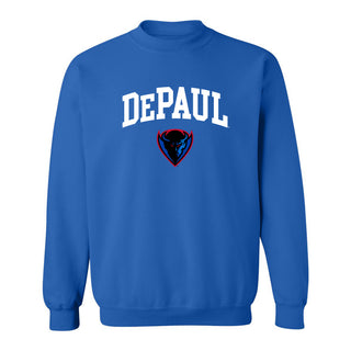 DePaul Arch Logo Crewneck - Royal