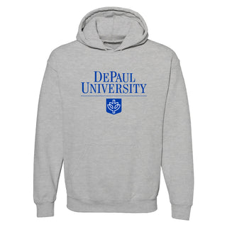 DePaul Institutional Logo Hoodie - Sport Grey