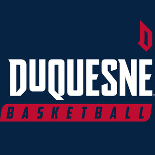 Duquesne Basketball Slant T-Shirt - Navy