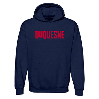 Duquesne Basic Block Hoodie - Navy