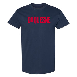 Duquesne Arch Logo T-Shirt - Navy