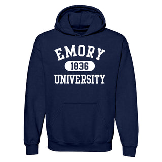 Emory University Eagles Athletic Arch Heavy Blend Hoodie - Navy