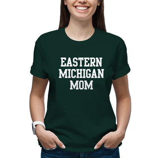 Eastern Michigan Basic Block Mom T-Shirt - Forest