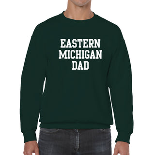 Eastern Michigan Basic Block Dad Crewneck - Forest