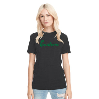 Eastern Michigan Script Logo NLA Triblend T-Shirt