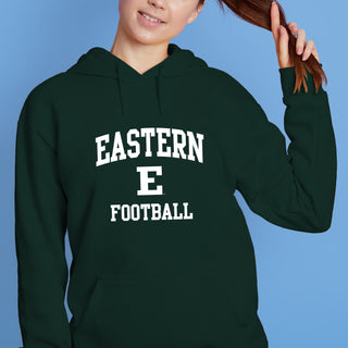 Eastern Michigan Arch Logo Football Hoodie - Forest