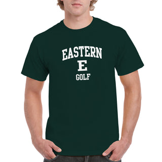 Eastern Michigan Arch Logo Golf T-Shirt - Forest