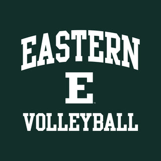 Eastern Michigan Arch Logo Volleyball T-Shirt - Forest
