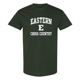Eastern Michigan Arch Logo Cross Country T-Shirt - Forest