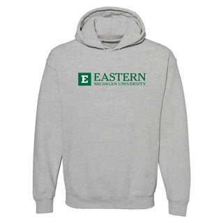 Eastern Michigan Institutional Logo Hoodie - Sport Grey