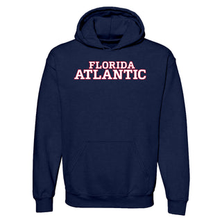 Florida Atlantic University Owls Basic Block Heavy Blend Hoodie - Navy