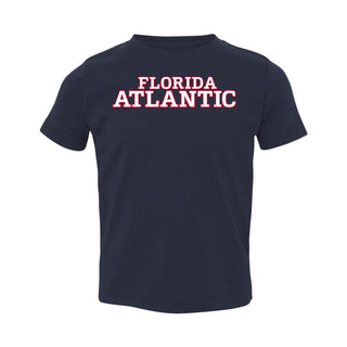 Florida Atlantic University Owls Basic Block Toddler Short Sleeve T Shirt - Navy