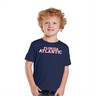 Florida Atlantic University Owls Basic Block Toddler Short Sleeve T Shirt - Navy