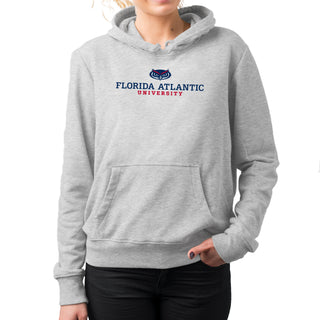 Florida Atlantic University Owls Institutional Logo Hoodie - Sport Grey