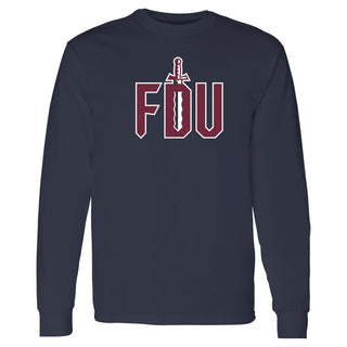 FDU Knights Primary Logo Long Sleeve - Navy