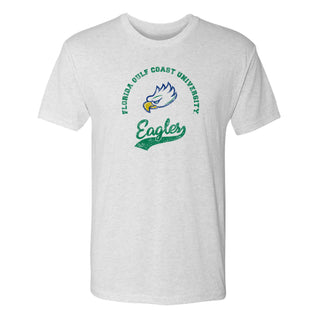 FGCU Retro Script NLA Triblend - Heather White