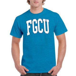 Florida Gulf Coast Eagles Mega Arch T-Shirt - Heather Sapphire