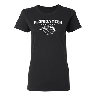 Florida Institute of Technology Panthers Arch Logo Women's T Shirt - Black