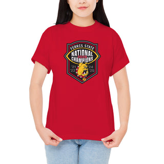 Ferris State 2025 Football National Champions T-Shirt - Red