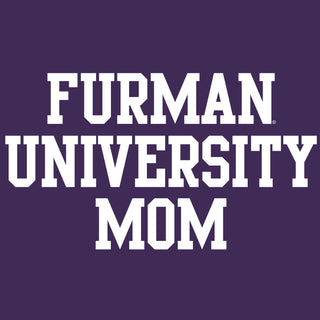 Furman Basic Block Mom T-Shirt - Purple
