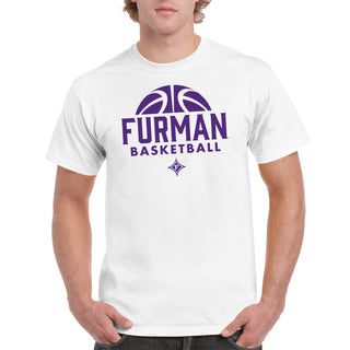 Furman University Paladins Basketball Hype T Shirt - White