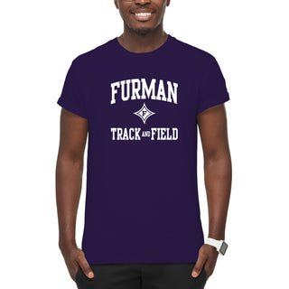 Furman Arch Logo Track & Field T-Shirt - Purple