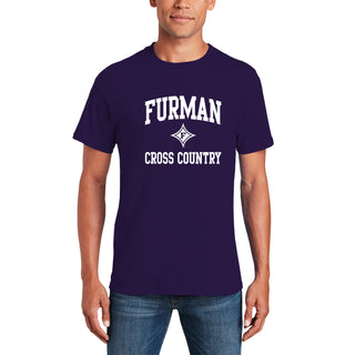 Furman Arch Logo Cross Country T-Shirt - Purple