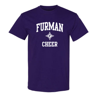 Furman Arch Logo Cheer T-Shirt - Purple