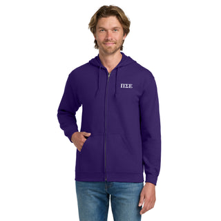 Pi Sigma Epsilon Greek Letter LC EMB Zip Hoodie