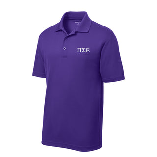 Pi Sigma Epsilon Greek Letter LC EMB Polo
