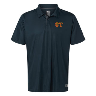 Psi Upsilon Greek Letter Block LC Oakley Hydrolix Polo - Blackout