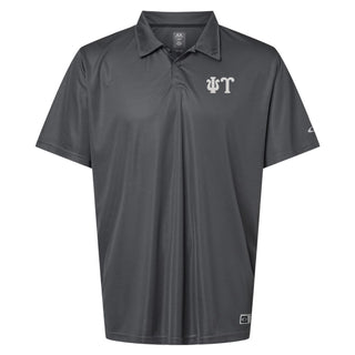 Psi Upsilon Greek Letter Block LC Oakley Hydrolix Polo - Forged Iron