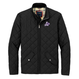 Tau Epsilon Phi Primary Logo LC Brooks Brothers Quilted Jacket - Deep Black