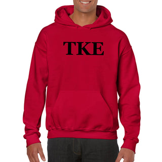 Tau Kappa Epsilon Greek Letter Block Hoodie - Red