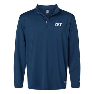 Zeta Beta Tau Greek Letter Block LC Oakley Podium Quarter-Zip - Team Navy
