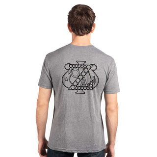 Zeta Psi LC & Back Print Triblend T-Shirt - Premium Heather