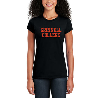Grinnell College Basic Block Womens T-Shirt