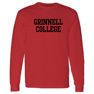 Grinnell College Basic Block Long Sleeve