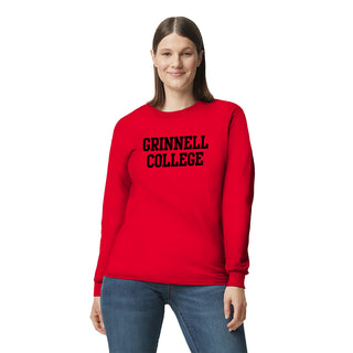 Grinnell College Basic Block Long Sleeve