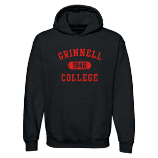 Grinnell College Athletic Arch Hoodie - Black