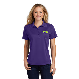 Delta Psi Epsilon LC EMB Ladies Raglan Accent Polo - Purple