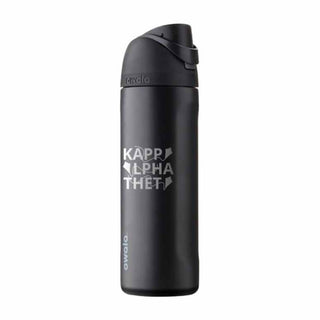 Kappa Alpha Theta Greek Secondary Logo Owala 24oz Freesip Bottle - Very Very Dark