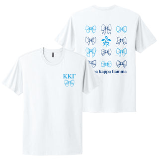 Kappa Kappa Gamma Greek Bow Bliss NLA T-Shirt - White