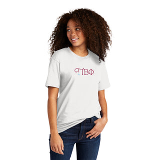 Pi Beta Phi Greek Letter Logo NLA T-Shirt - White
