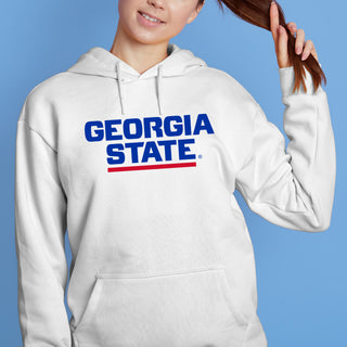 Georgia State Basic Block Hoodie - White