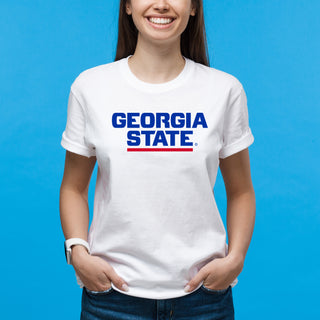 Georgia State Basic Block T-Shirt - White