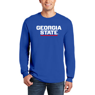 Georgia State University Panthers Basic Block Long Sleeve T-Shirt - Royal