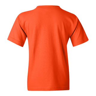 Bowling Green State University Falcons Arch Logo Youth Cotton Short Sleeve T Shirt - Orange