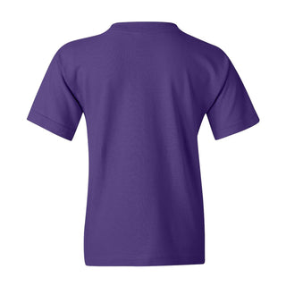 Kansas State University Wildcats Arch Logo Cotton Youth T-Shirt - Purple