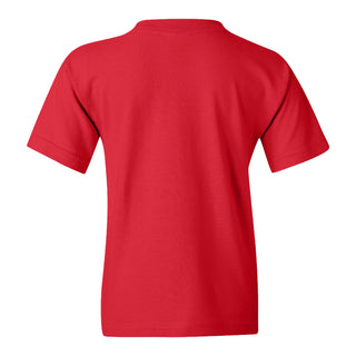 Hawaii Hilo Vulcans Primary Logo Youth T Shirt - Red